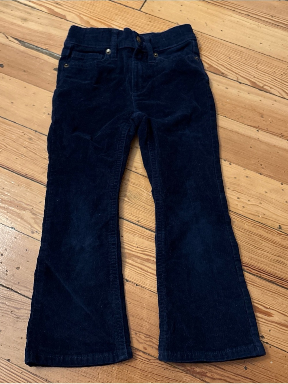 J. Crew Crewcuts Girls' corduroy flare pant • size 5• Navy • CB564